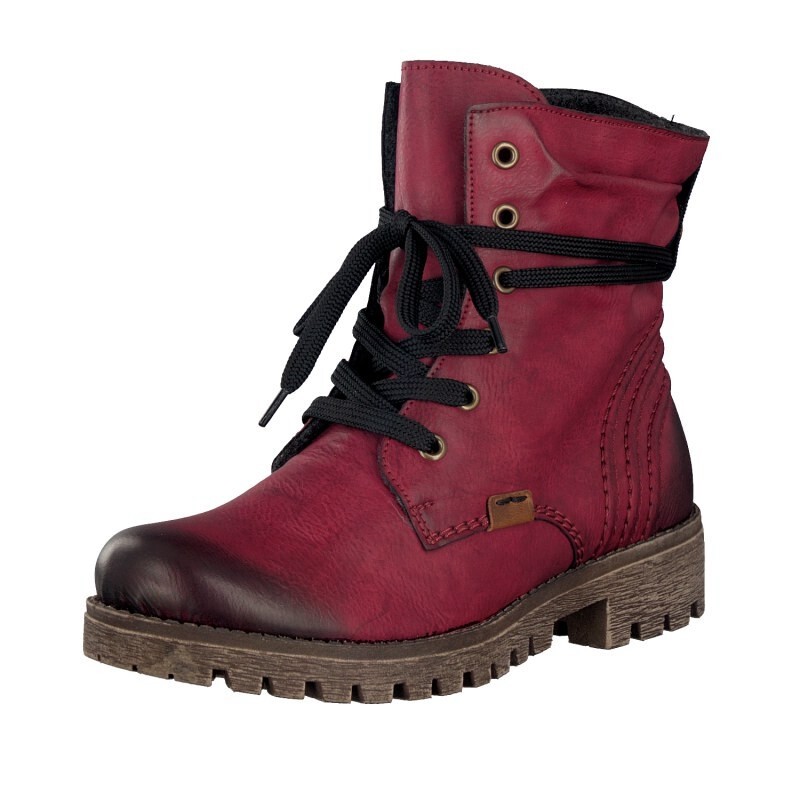 Botas Rieker 78524-35 Para Mulher - Vermelhas